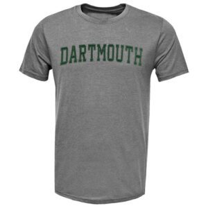 A gray shirt with dartmouth on it.