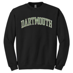 Dartmouth sweatshirt black with green and white lettering