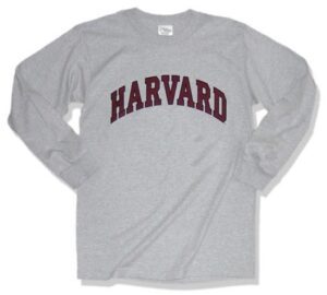 A long sleeve t-shirt with the word " harvard ".