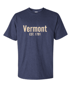 A t-shirt with the words " vermont est. 1 7 9 1 ".