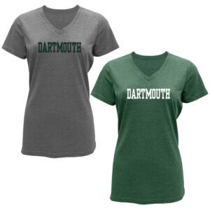 Two Dartmouth V-neck t-shirts.