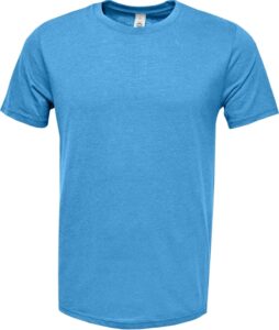 Blue short-sleeved t-shirt